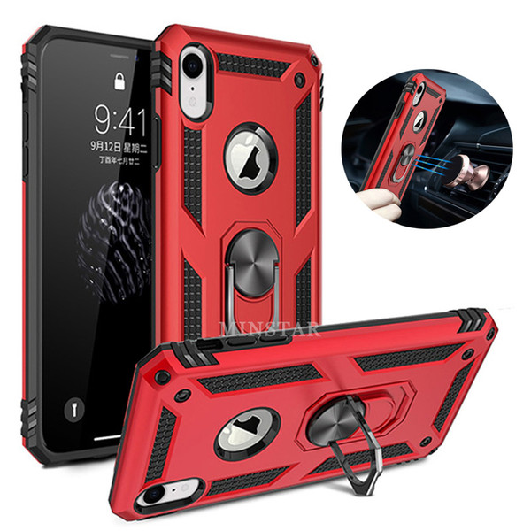 magnetic ring holder kickstand case hybrid combo slim ammor for iphone 11 pro max 2019 xs xr 6s 7 8 plus samsung note 10 s11 s10 5g s10e