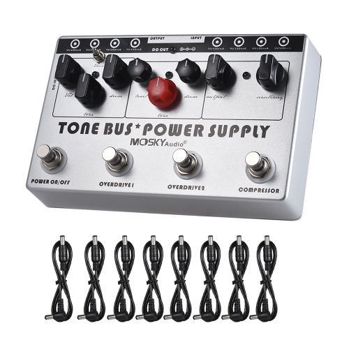 MOSKY Electric Guitar Combined Effect 3 Effects (Compressor + Tube Overdrive + Ultimate Overdrive)