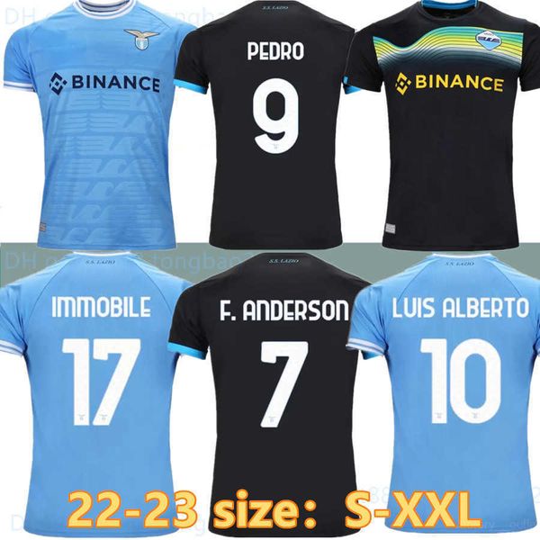 22 23 Lazio soccer jerseys home away third 2022 2023 F. Anderson PEDRO football shirt LUIS ALBERTO IMMOBILE SERGEJ LAZZARI Zaccagni Men Kids