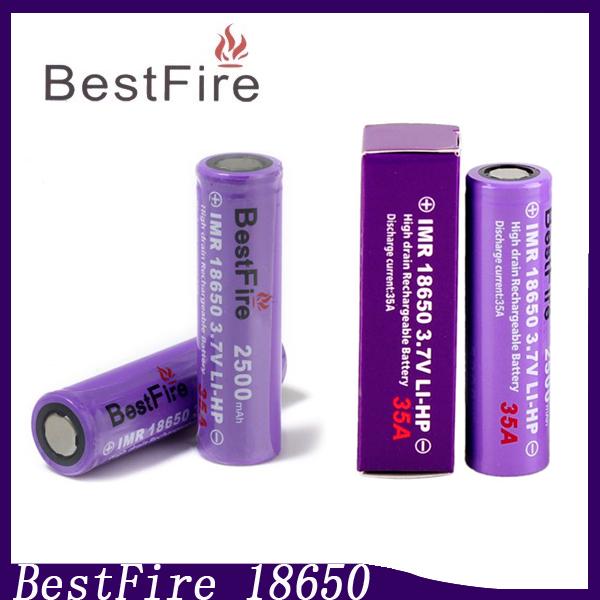Bestfire18650 battery 35A 2500mah Li-ion BatteryVape Batteries Fit Kanger Dripbox Toptank Mini Mods 0204136
