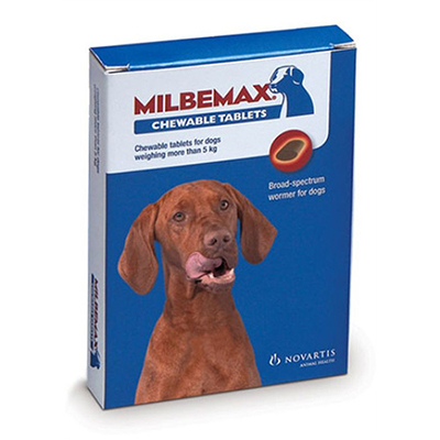 Milbemax Chewable For Large Dogs Over 5 Kgs. 1 Chews