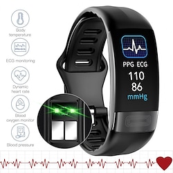 P11 PLUS Smart Watch 0.96 inch Smart Wristbands Fitness Band ECGPPG Pedometer Call Reminder Fitness Tracker Activity Tracker Compatible with Android iOS IP 67 Women Men Thermometer Health Care Lightinthebox