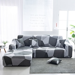 Stretch Sofa Cover Slipcover Elastic Sectional Couch Armchair Loveseat 4 or 3 seater L shape Furniture Protector printed Soft Stretch Sofa Slipcover Super Strechable Cover Lightinthebox