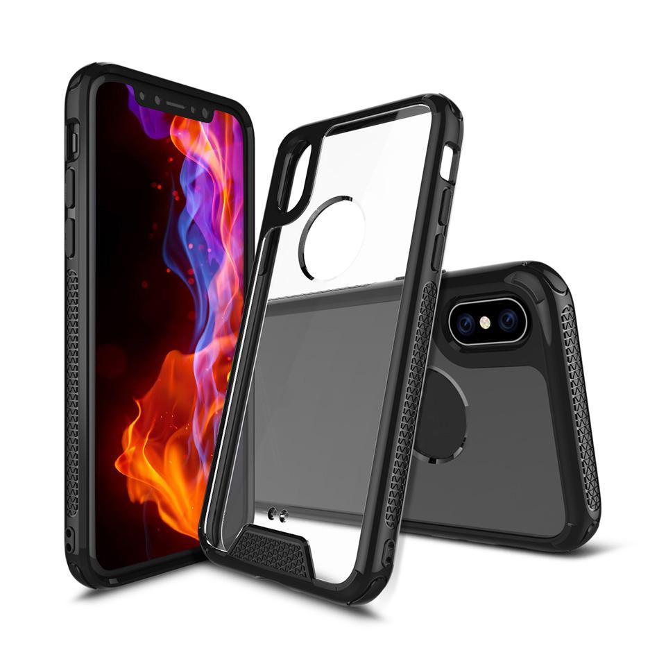 Transparent Hybrid Armor Case for iPhone X 8 7 6 5s Plus Samsung Note 8 S8 Plus LG G6 k10 2017 Xiaomi6 Shockproof Clear Cover OPP Aicoo
