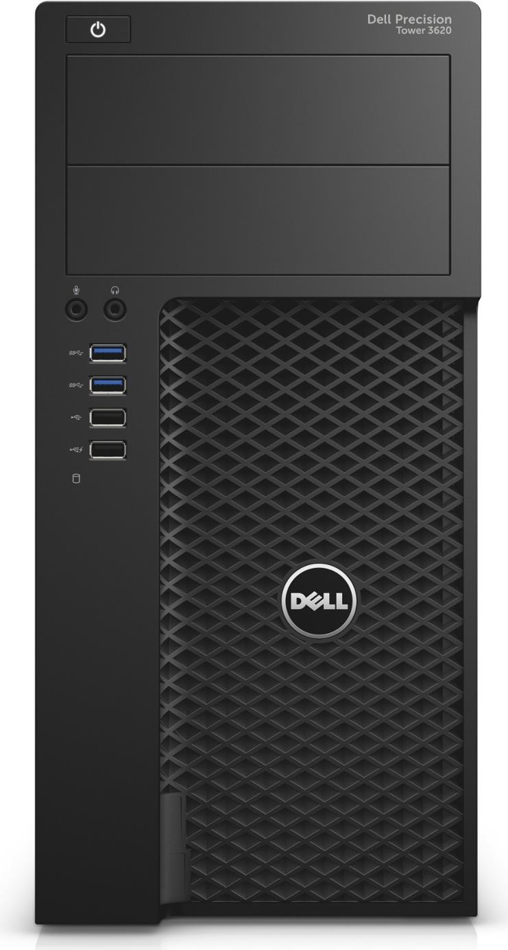 Dell Precision Tower 3620 - MDT - 1 x Core i7 6700 / 3.4 GHz - RAM 8 GB - SSD 256 GB - DVD-Writer - Quadro P600 - GigE - Win 7 Pro 64-bit (mit Win 10 Pro 64-bit Lizenz) - vPro - Monitor: keiner - BTS