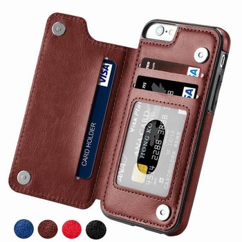 Luxury Slim Fit Premium Leather Cover For iPhone 11 Pro XR XS Max 6 6s 7 8 Plus 5S Wallet Case Card Slots Shockproof Flip Shell