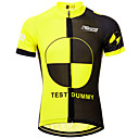 21Grams Men's Short Sleeve Cycling Jersey Black / Yellow Novelty Funny Bike Top Mountain Bike MTB Road Bike Cycling UV Resistant Breathable Quick Dry Sports Clothing Apparel / Micro-elastic
