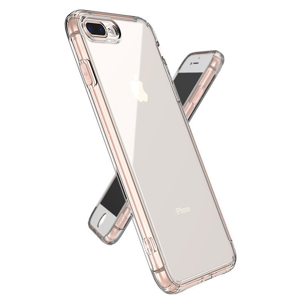 Transparent Case TPU Phone Case for iPhone 12 11Pro 8Plus XR X XS Max Soft Shell Thickening Clear Phone Case Gel
