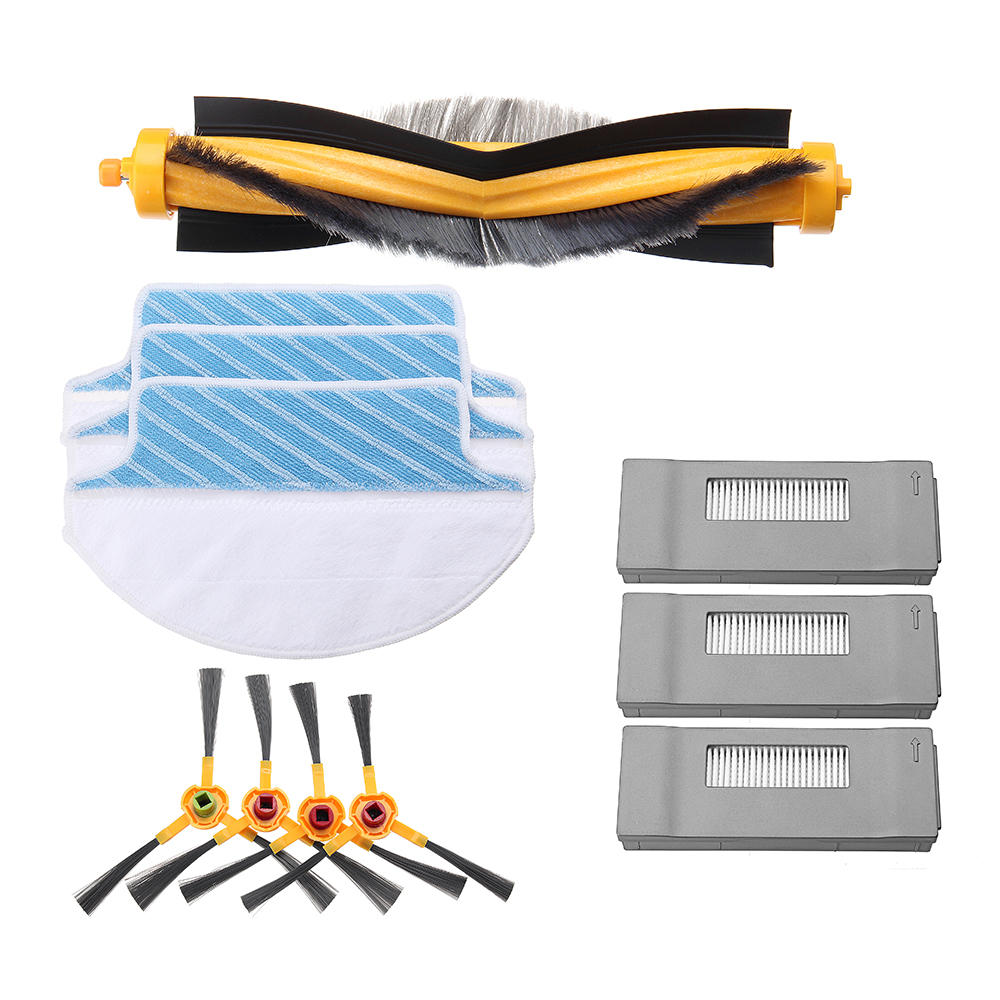 Main Brush Filters Side Brushes Mop Cloths Replacement Accessories for Ecovacs Robot Deebot