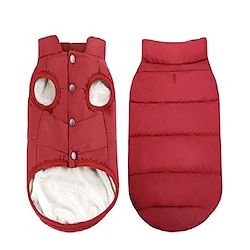 Fleece Lining Extra Warm Dog Hoodie in Winter for Small Dogs Jacket Puppy Coats with Hooded,Red (XS-XXXL) Lightinthebox