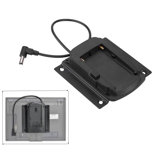 Adaptador de batería placa Base para monitores de Lilliput para FEELWORLD monitores Compatible para Sony NP-F970 F550 F770 F970 F960 F750 batería