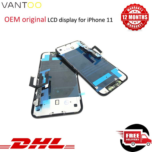 OEM Original LCD Panels Display For iPhone 11 Xr 3D Touch Screen Digitizer Full Assembly Black Replacement No Dead Pixels