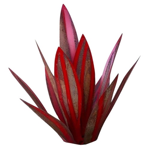 Nouveaux ornements de plantes d'agave d'art de fer transfrontalier Redwine 27 cm