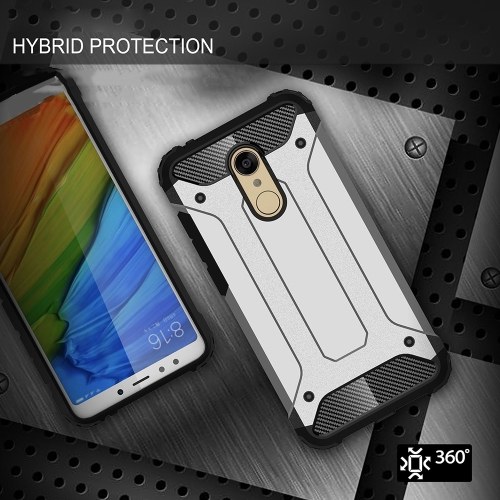 For Xiaomi Redmi 5 Plus Case Slim Fit Dual Layer Hard Back Cover Bumper Protective Shock-Absorption & Skid-proof Anti-Scratch Case 5.99 inch