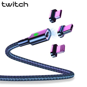 Twitch T03 Magnetic Cable Micro usb Type C Magnetic Usb Charging Cable Microusb Type-C Magnet Charger Wire usb c For iphone 11