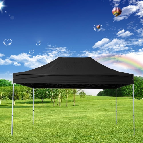 Folding Tent PLITECH QUALITY Folding Marquee Gazebo 40mm Aluminium Structure + 4 Sides Waterproof Tarpaulins in PVC Coated Polyester 300g/m