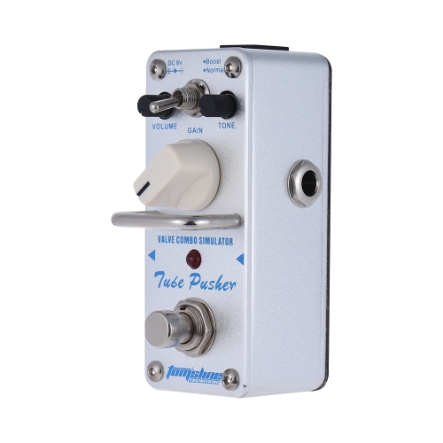 AROMA ATP-3 Tube Pusher Valve Combo Simulator Electric Guitar Effect Pedal Mini Single Effect with True Bypass