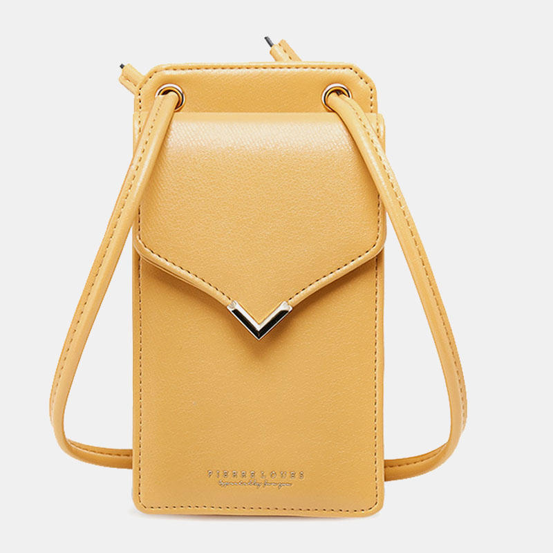 Women Fashion Faux Leather Phone Bag Crossbody Bag