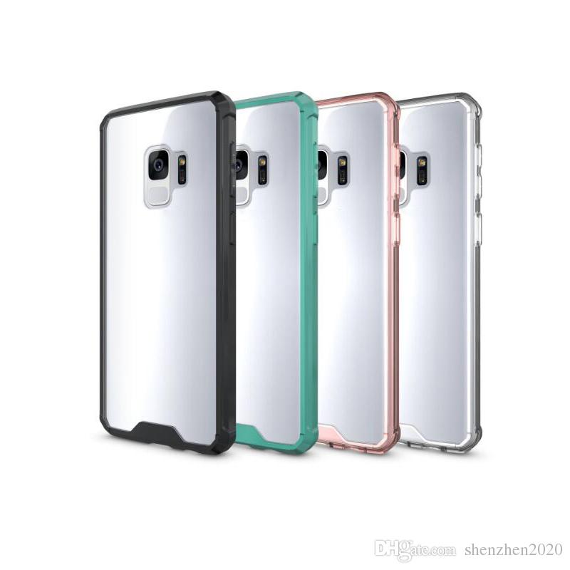 For Samsung S9 Case Clear Hybrid Soft TPU Bumper Back Cover Case For Samsung S9 S9 plus