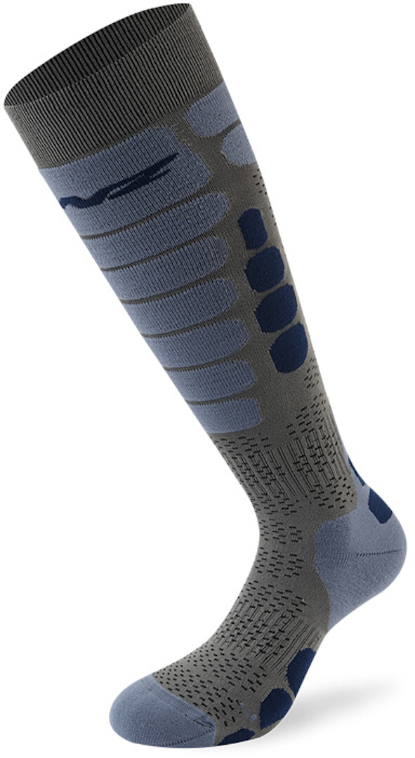 Lenz Skiing 5.0 Socks Chaussettes Gris Bleu 45 46 47