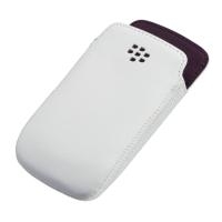 BlackBerry Pocket - Tasche für Mobiltelefon - Weiß mit Kontrast in Royal Purple - für Curve 9350, 9370