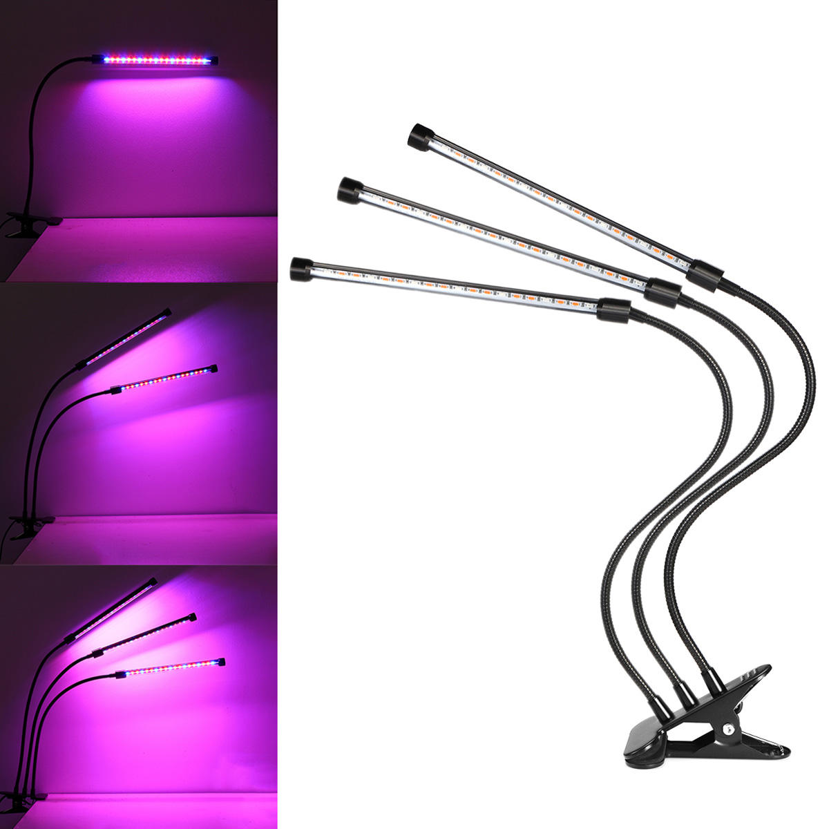 6W/12W/18W USB LED Plant Flower Growth Grow Full Spectrum Light Adjustable Lamp LED Work Light