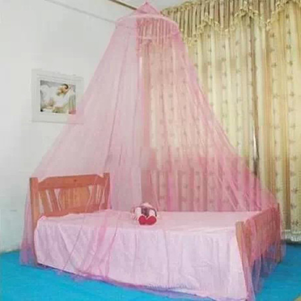 summer dome palace lace mosquito nets solid color densified hanging Elegant Round Insect Bed Canopy Netting Curtain mosquitos net