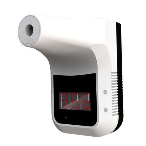 Thermomètre frontal de mesure de température infrarouge fixé au mur avec alarme d'affichage à LED