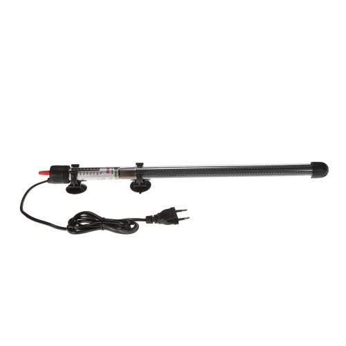 100W/200W/300W/500W Crystal Glass Anti-explosion Submersible Heater Temperature Adjustment Thermostat Heating Rod for Aquarium Fish Tank 220-240V with Visible Temperature and Floating Suckers