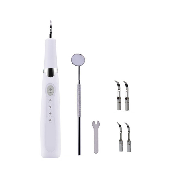 personal care ultrasonic dental scaler teeth cleaner calculus stains tartar scraper portable waterless secured high frequency vibration